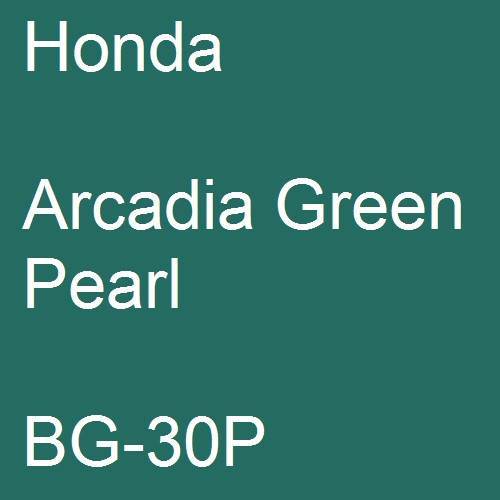 Honda, Arcadia Green Pearl, BG-30P.